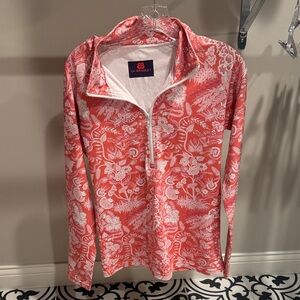 CK Bradley Pink and White Floral Pullover
